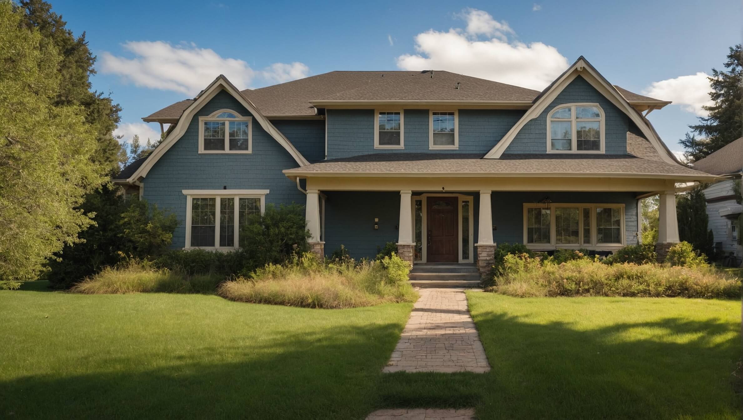 Illustration of a house with a 'Foreclosure Near Me' sign, representing the universal search for available properties.